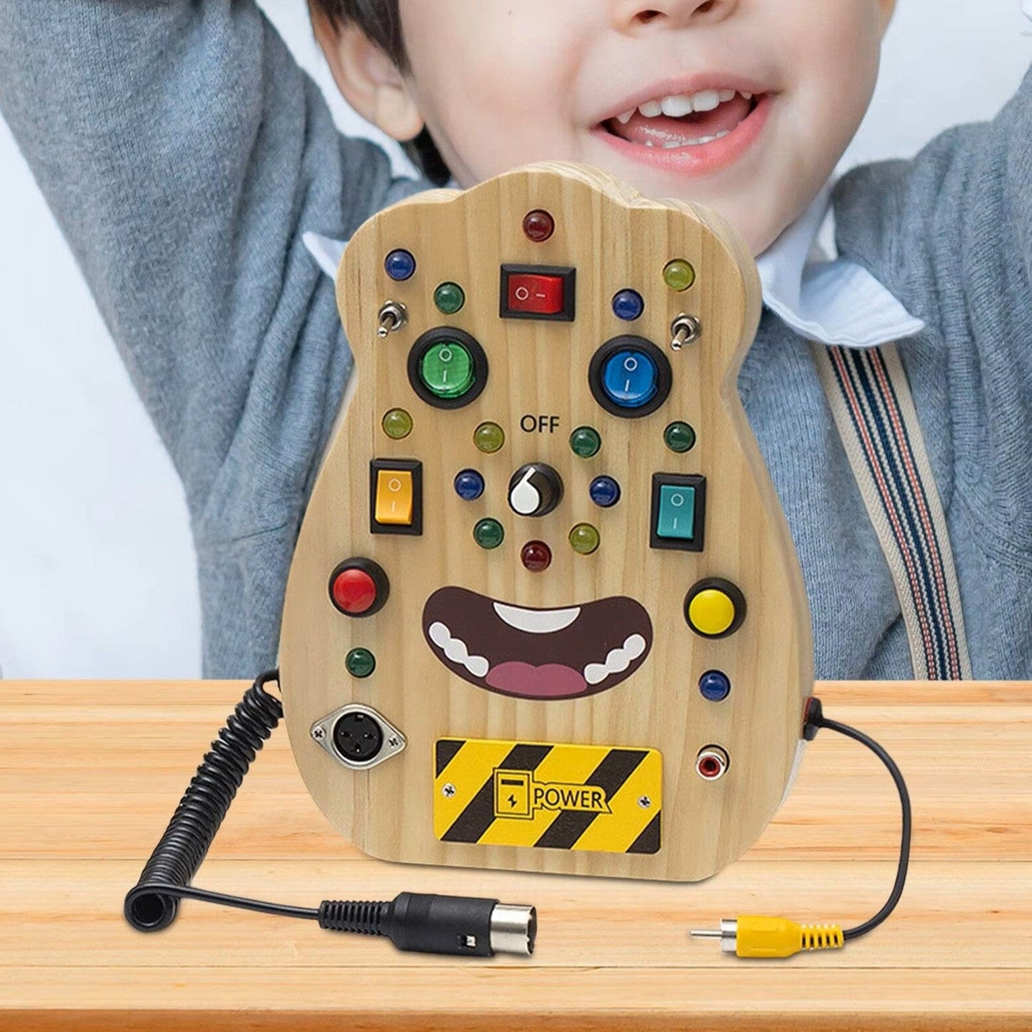 Tableau Montessori - BusyBoardCircuit™ - Visage